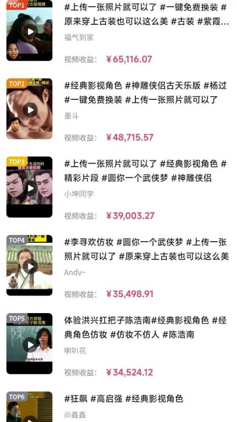 最近爆火的抖音小程序项目，榜一是个新手，一个作品赚了60000+，新手小白快上车