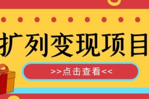 外面收费299的最全扩列变现项目课程，轻松引流暴力变现