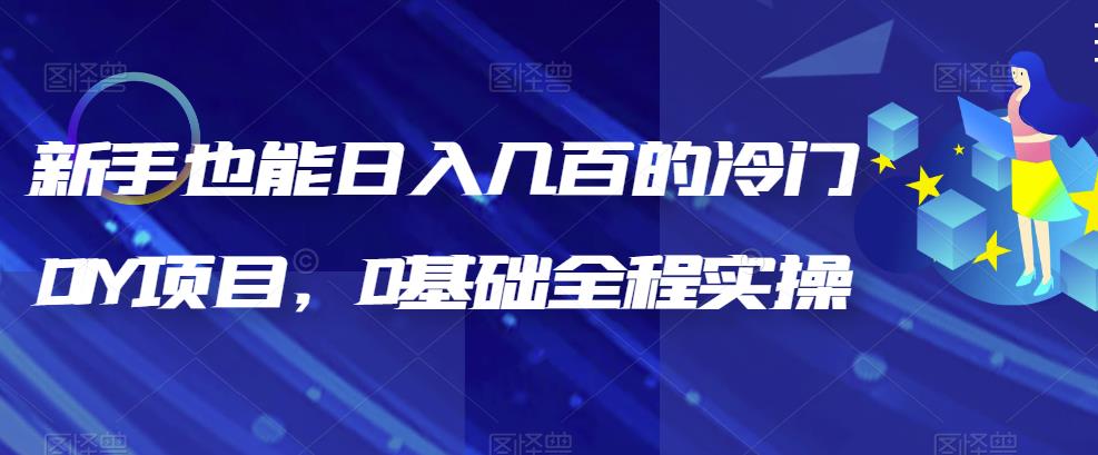 零基础必备！教你如何通过DIY项目日入几百，长期稳定收益不是梦！