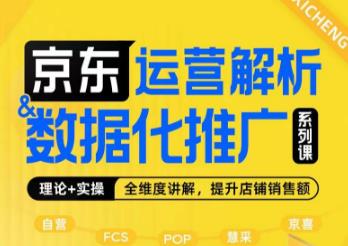 【京东运营解析】全面剖析京东运营逻辑+数据化推广提升店铺销售额！