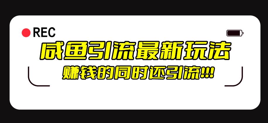 咸鱼卖虚拟资料引流，私域盈利，每日引流100+