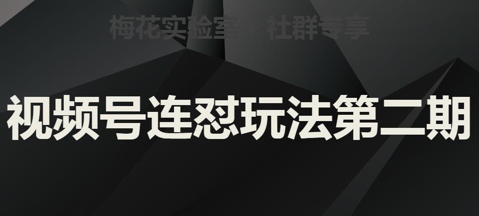 梅花实验室社群视频号连怼玩法第二期，实战讲解起号、选品、规避违规等技巧