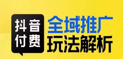 抖音付费全域推广玩法解析，从新手到高手，小付费撬动大流量