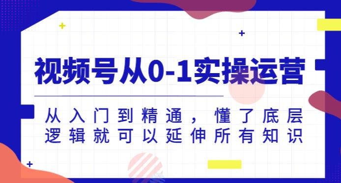 视频号运营从入门到精通：掌握底层逻辑，实现高效盈利