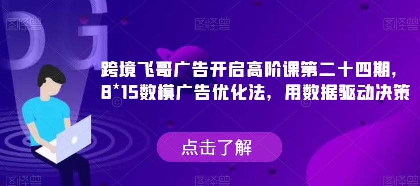 跨境飞哥广告高阶课第二十四期：815数模广告优化法，用数据驱动决策