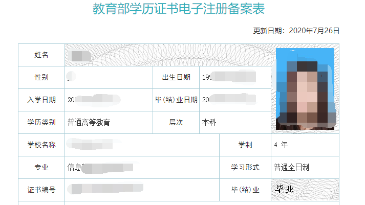 学历查询出来是什么样_怎么查学历信息_学历信息查询结果在哪里查